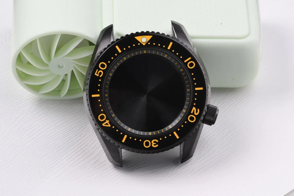 MM300 3,8 Uhr Uhrengehäuse Stahlgehäuse Leuchtendes Saphirglas Taucheruhr für NH35/NH36 Automatikwerk Uhrenzubehör – Detail 2