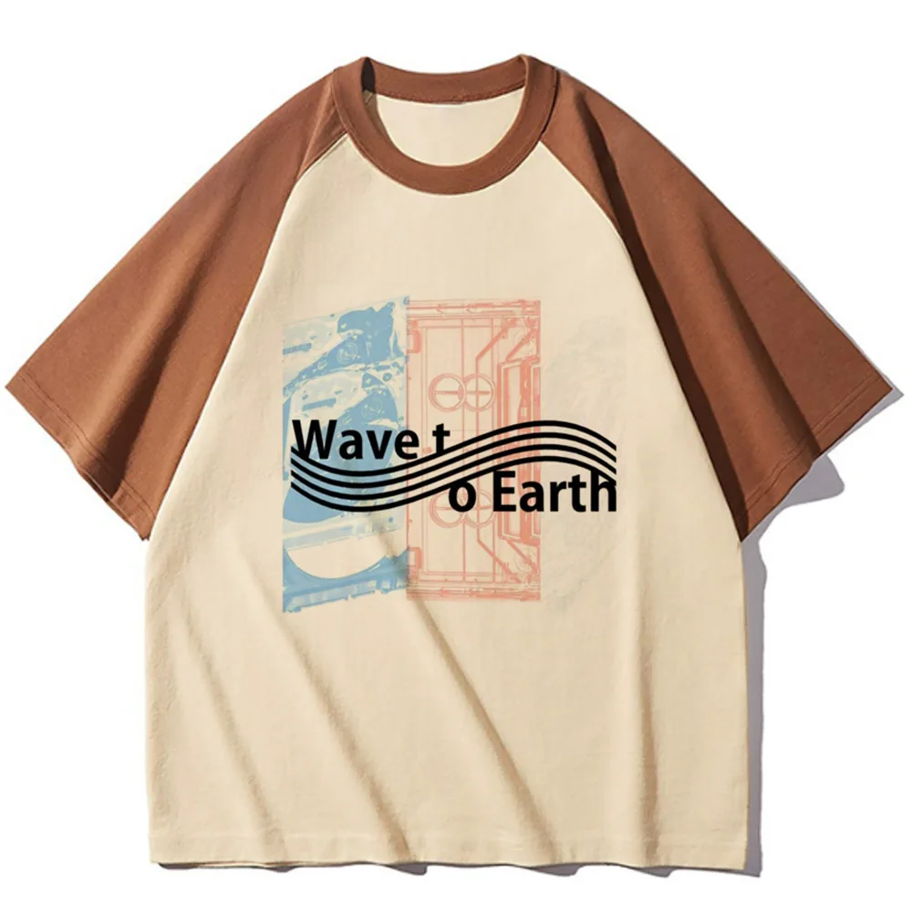 Wave to Earth t-shirts women stretchy casual wear t-shirts female harajuku clothing