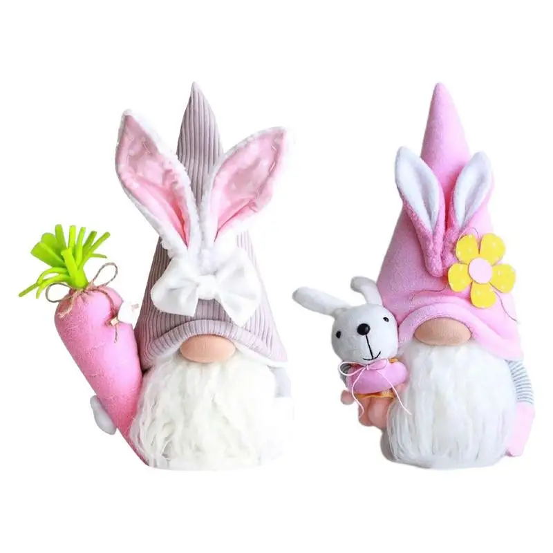 Easter Faceless Gnome Rabbit Doll Home Party Decoration Spring Hanging Bunny Ornaments Kids Gifts 2024