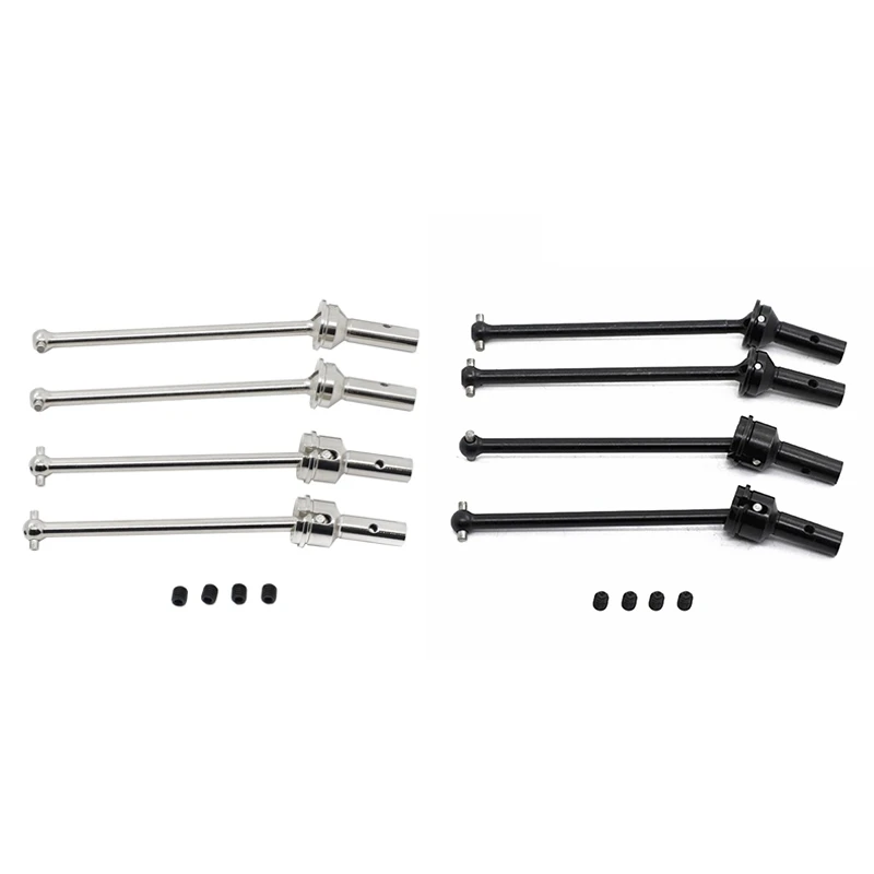 เพลาขับโลหะด้านหน้าและด้านหลัง4ชิ้นสำหรับ Arma 1/8 typhon 1/7ชิ้นส่วนอัพเกรด mobil RC 6s แบบไร้ขีดจำกัด