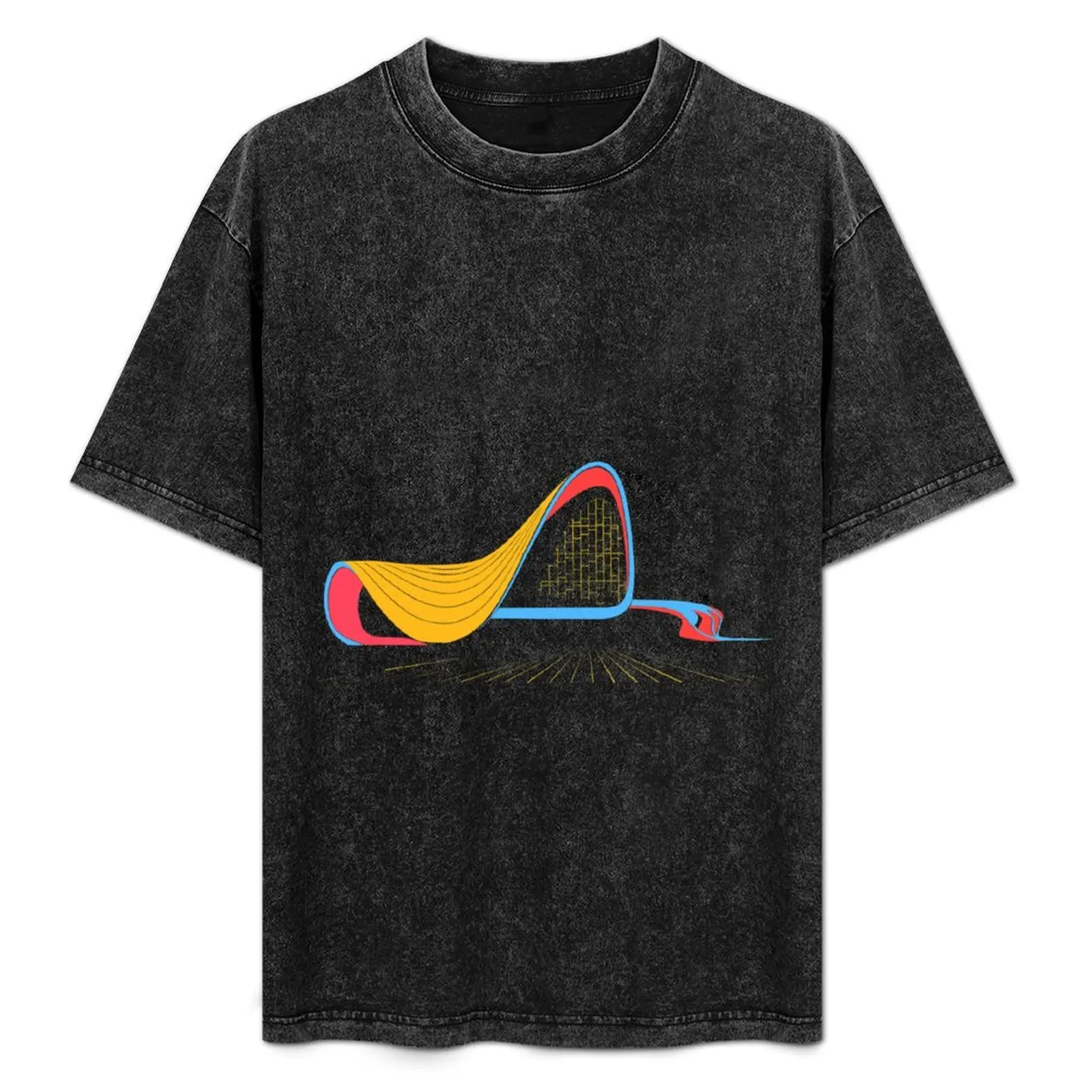 heydar aliyev center - zaha hadid T-Shirt Large Size Short Sleeve T-Shirt