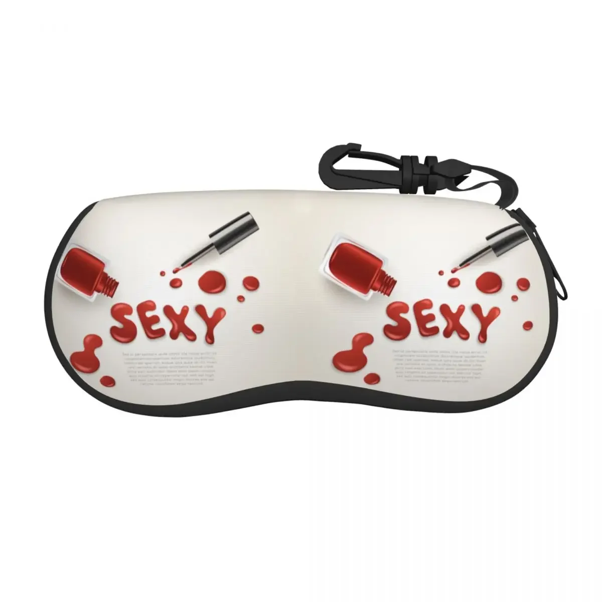 Sexy Nail Polish Sunglasses Soft Case Neoprene Zipper Manicure Manicurist Shell Eyeglass Case Custom Protective Box For Glasses