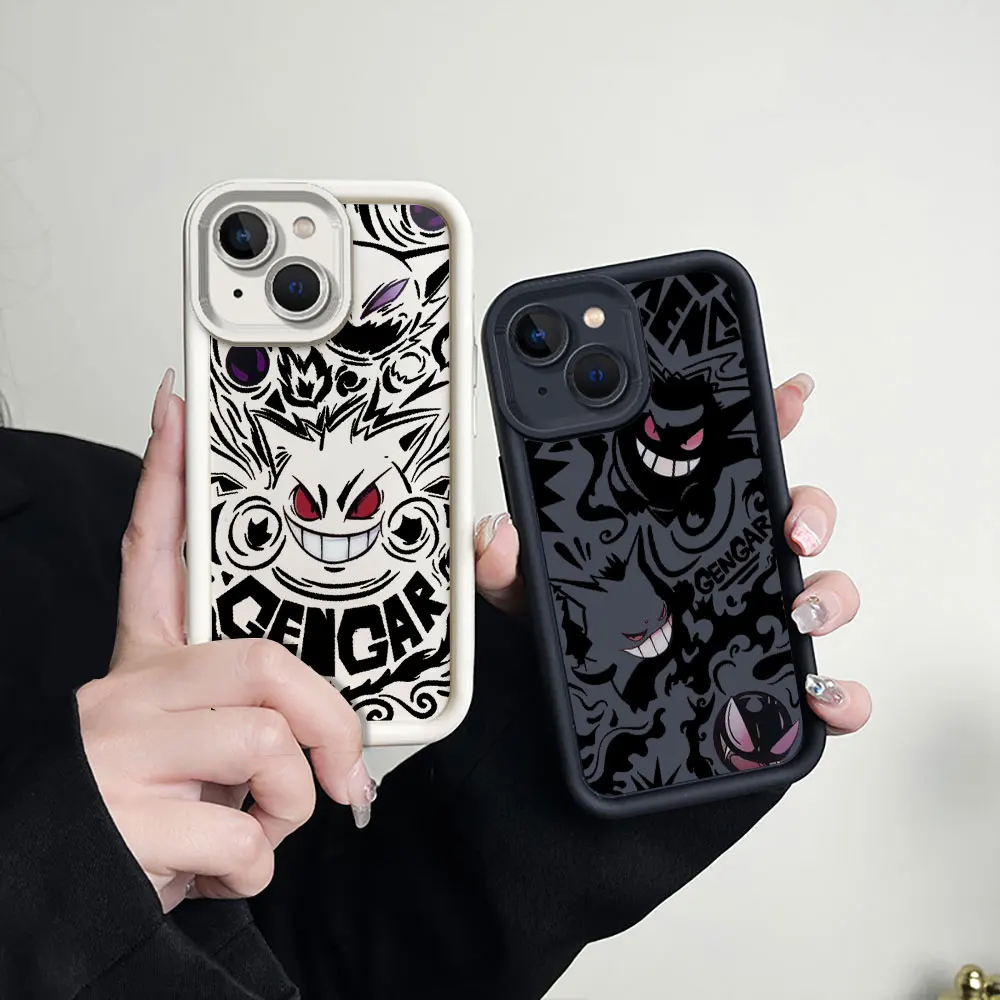 Luxury Pokemon Gengar Phone Case For Infinix Note 40 30 12G96 VIP Hot 40 40I 30 30I 20 10 Pro Play Smart 8 7 6 5 Zero30 5G Cover