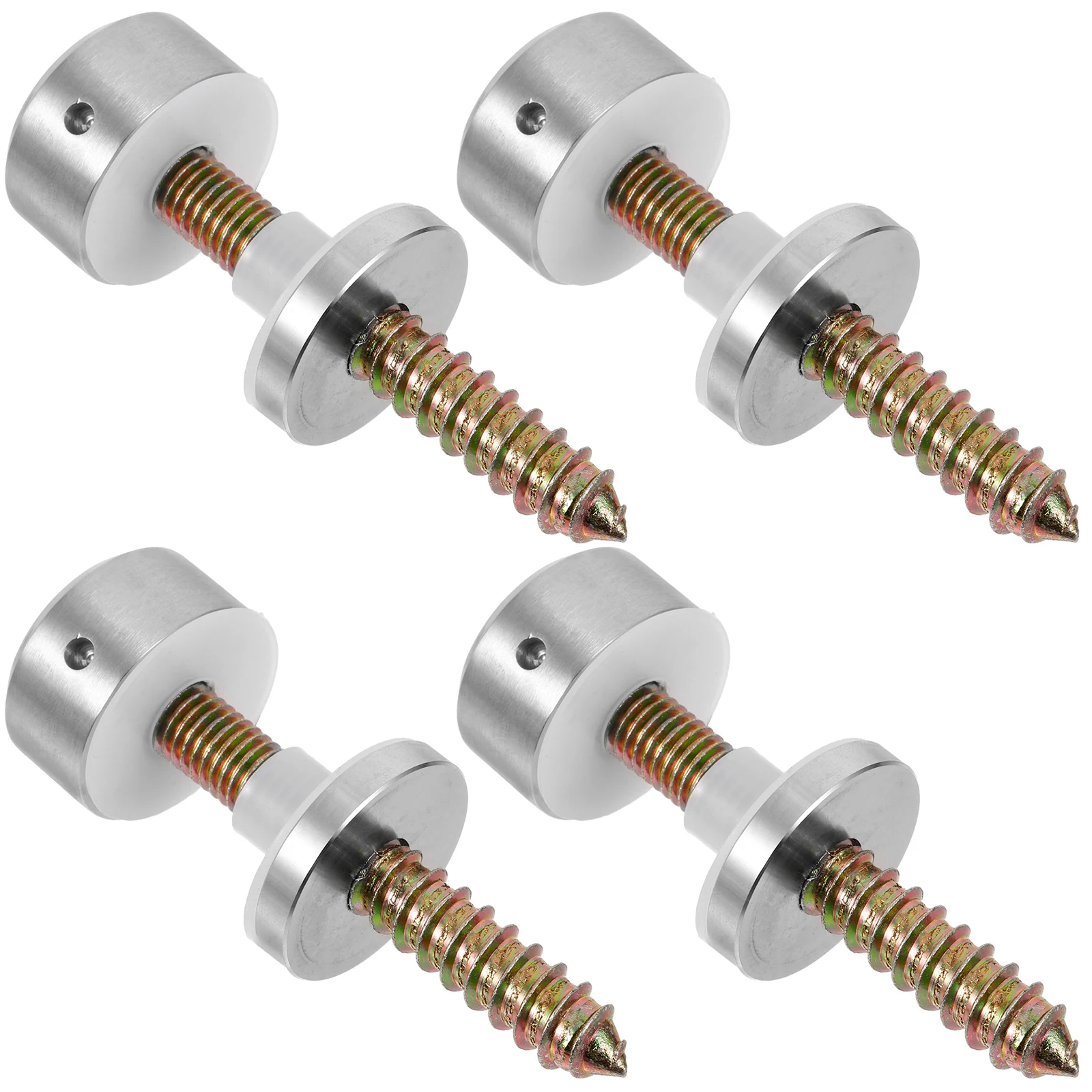 

4pcs Glass Fixings Railing Standoff Stainless Steel Screws Nails Clamp Bracket Stair Handrail Balcony Deck Construction Parts