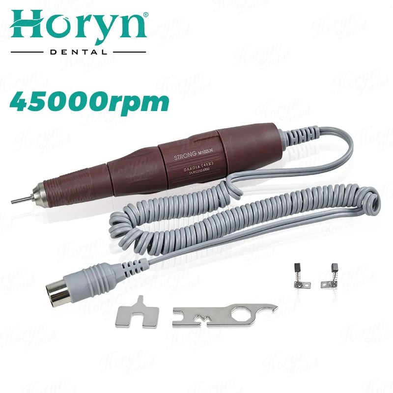 

45000 об/мин, ручка, фрезы для ногтей, маникюр, педикюр, электрические пилочки, стоматологические, прочные, 102LN, микромотор, электрическая ручка для полировки