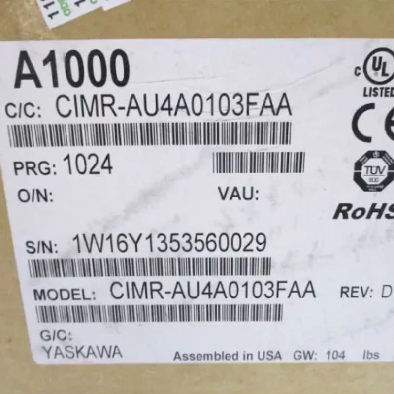 Yaskawa New CIMR-AU4A0103FAA AC Drive In Stock