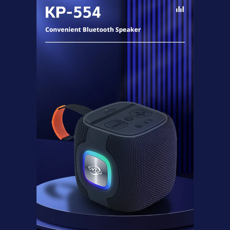 

Портативная беспроводная Bluetooth-колонка с RGB-подсветкой, глубокими басами, аккумулятором 2400 мАч и функцией TWS-подключения