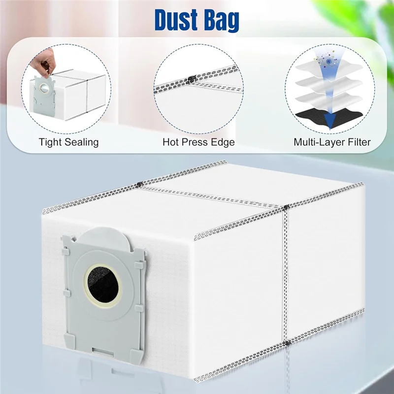 A76G-12PCS Saco de pó para ecovacs deebot x9 pro omni/x9 pro/t80 pro omni/x8 pro omni/t50 pro/t50 max pro omni peças de vácuo