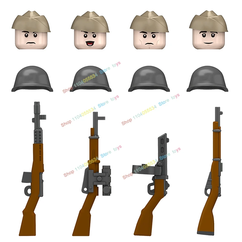 MOC 군사 시리즈 빌딩 블록 해군 전사 액션 피규어 크리 에이 티브 무기 액세서리 어린이를위한 장난감 크리스마스 선물