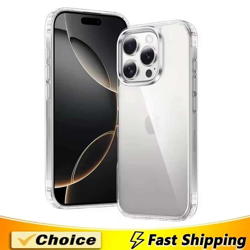 

Soft TPU Clear Phone Case For iPhone 15 14 13 12 11 16 Pro Max Ultra-thin Back Cover Case For iPhone 17 PRO XR X XS MAX 16 Plus