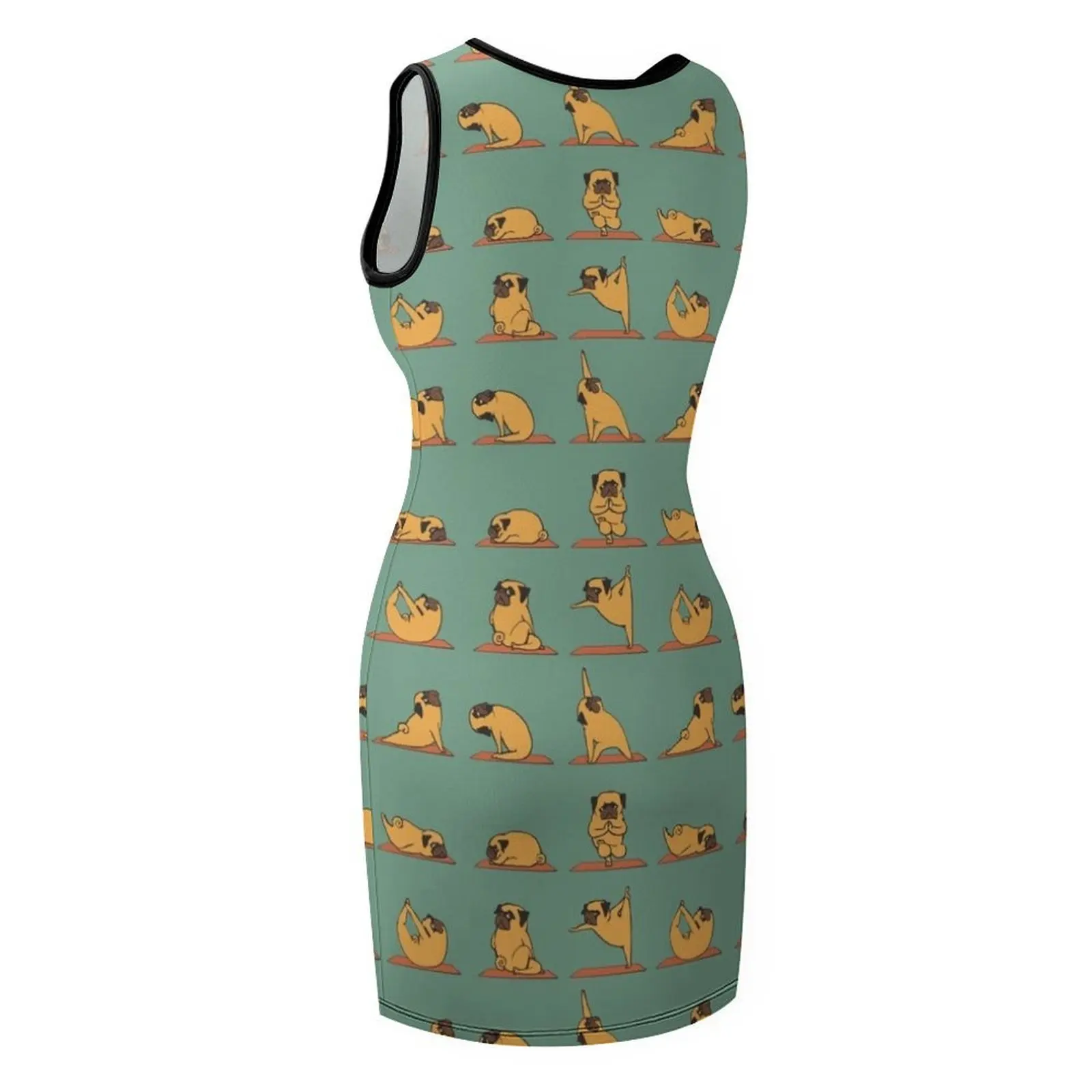 Carlin Yoga sans manches robe d'été de luxe femmes robe de soirée soirée bal robes de soirée femmes vêtements robe de pansement