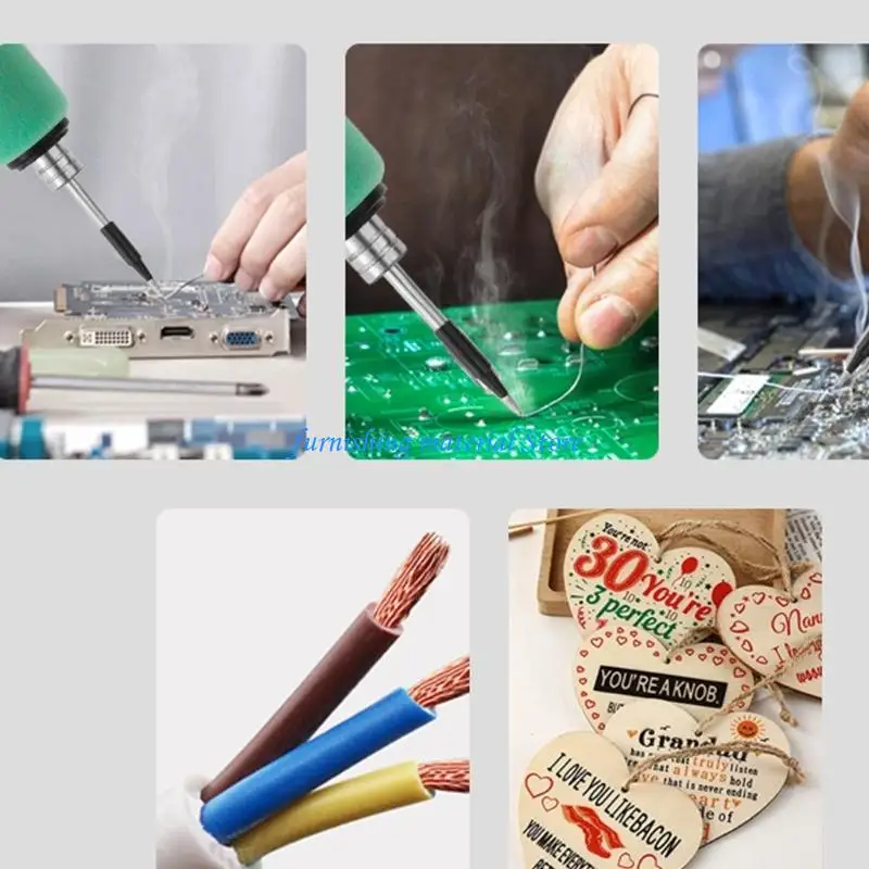 

Y5GD Quick Heating Soldering Iron Tip Under 15 Second Cool Down In 30 Second Interchangeable Coppers Tip For USB Tool