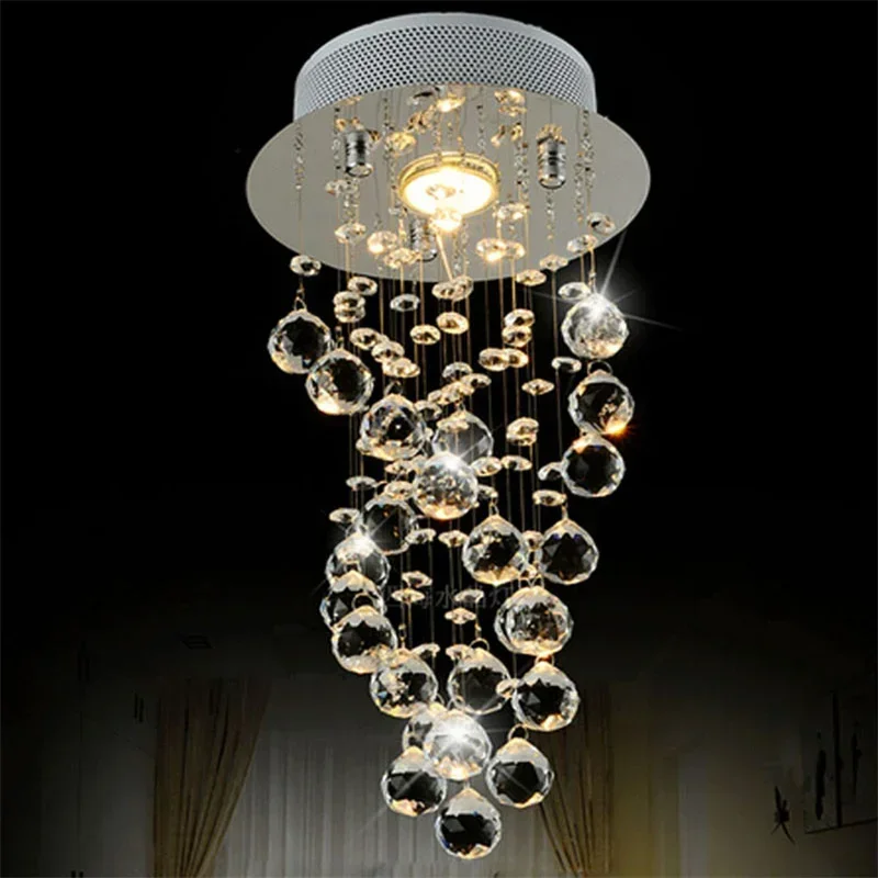 Best Price Modern Luxury LED Crystal Chandelier Bedroom Corridor Hallway Entrance Bar Balcony LED Lamp Free Shipping