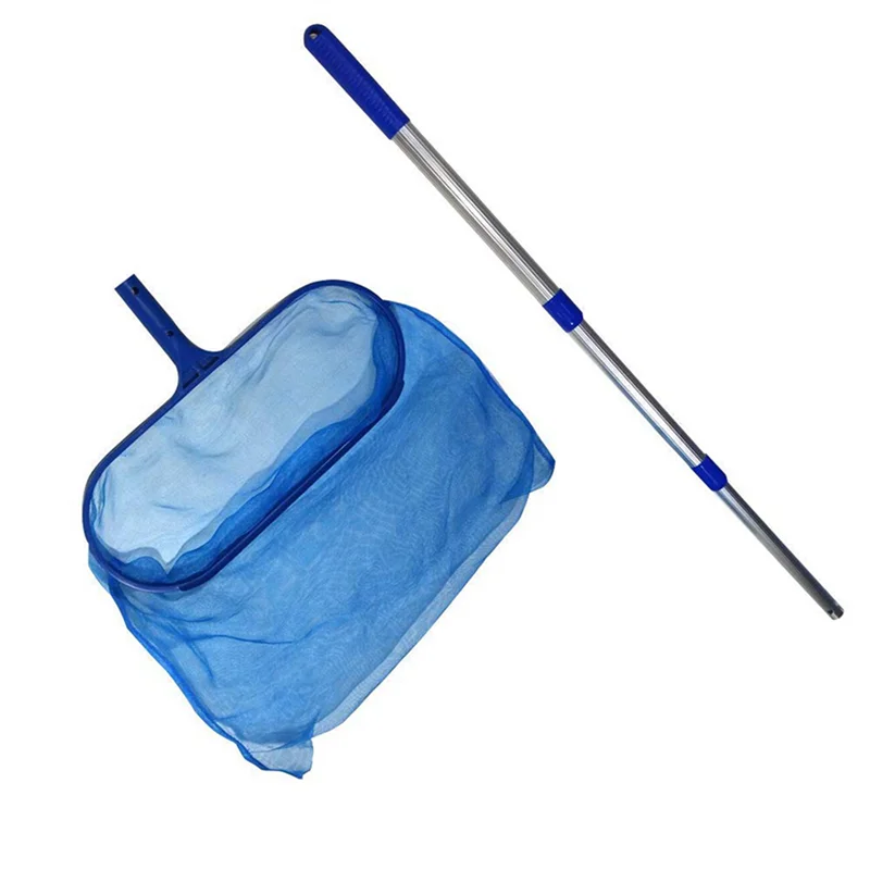 

Y51A-2X Swimming Pool Accessories Skimmer Net With Adjustable Telescopic Pole Deep Bag Net Water Surface Debris Cleaning Net