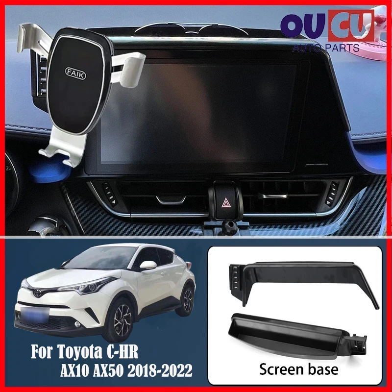 Car Mobile Phone Holder for Toyota C-HR AX10 AX50 2018~2022 CHR Air Vent Cellphone GPS Bracket Auto Stand Gravity Accessories