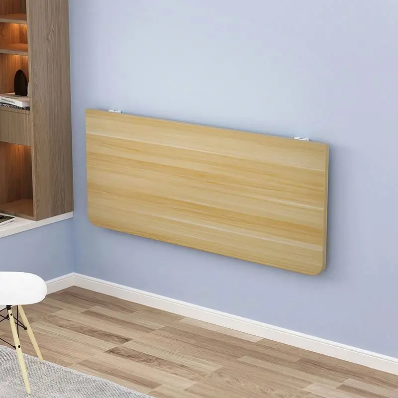 New Design Wall-Mounted Foldable Computer Desk with 2-Piece Separated Design MDF Board & Steel Base for Home/Office Use