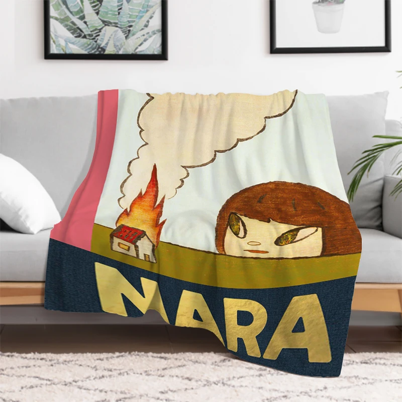 

Yoshitomo Nara Dream Doll Blanket King Lid Camping Throw Blankets for Winter Luxury Designer Bedding Sofa Quilt Downy Soft Plaid
