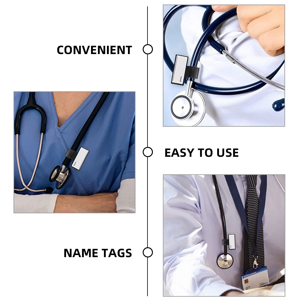 5pcs Stethoscope Blank Name Tags Stethoscope Identification Tag Stethoscope Name Sign Labels stethoscope name tag