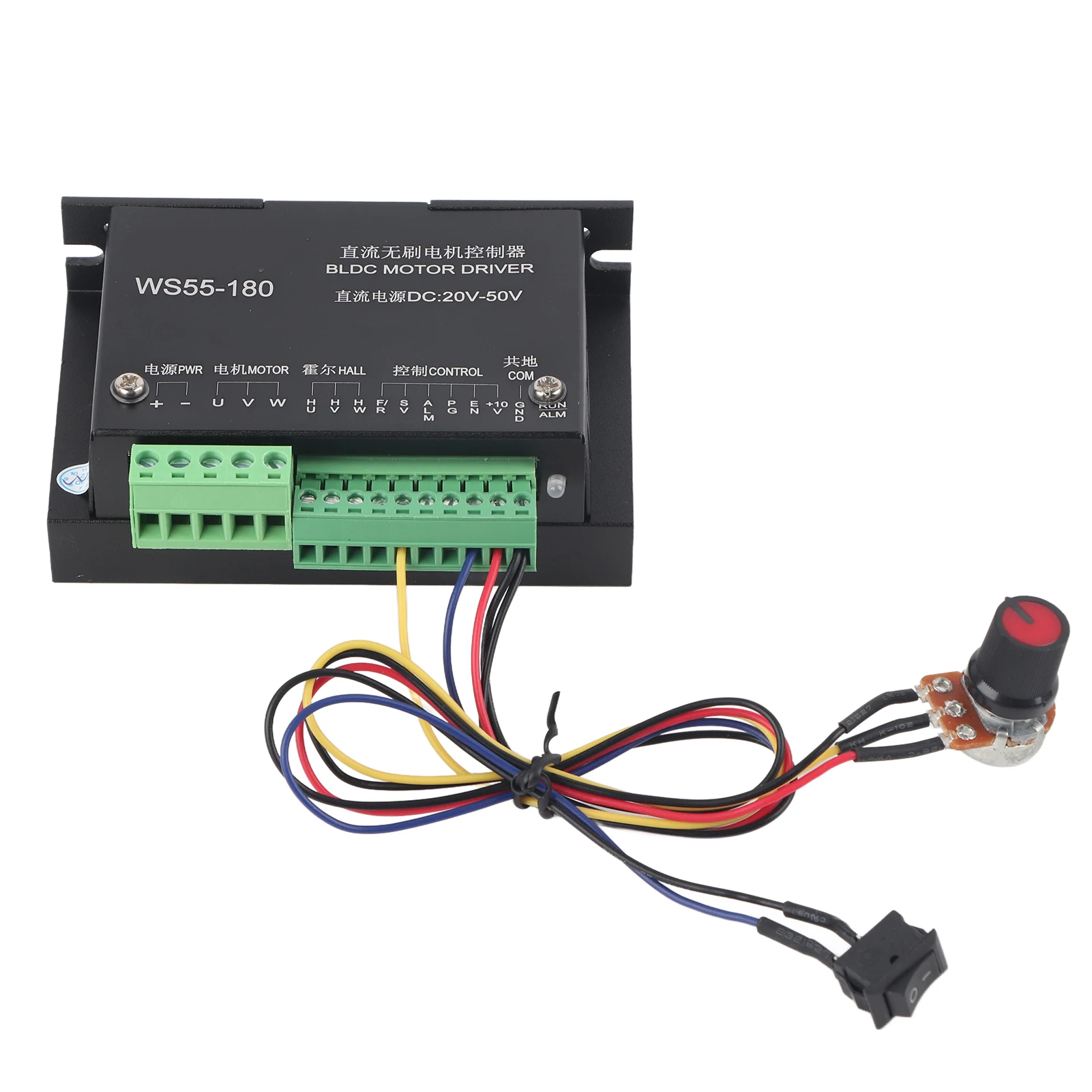 

Контроллер бесщеточного двигателя BLDC для шпинделя с ЧПУ WS55‑180 DC 20V‑50V