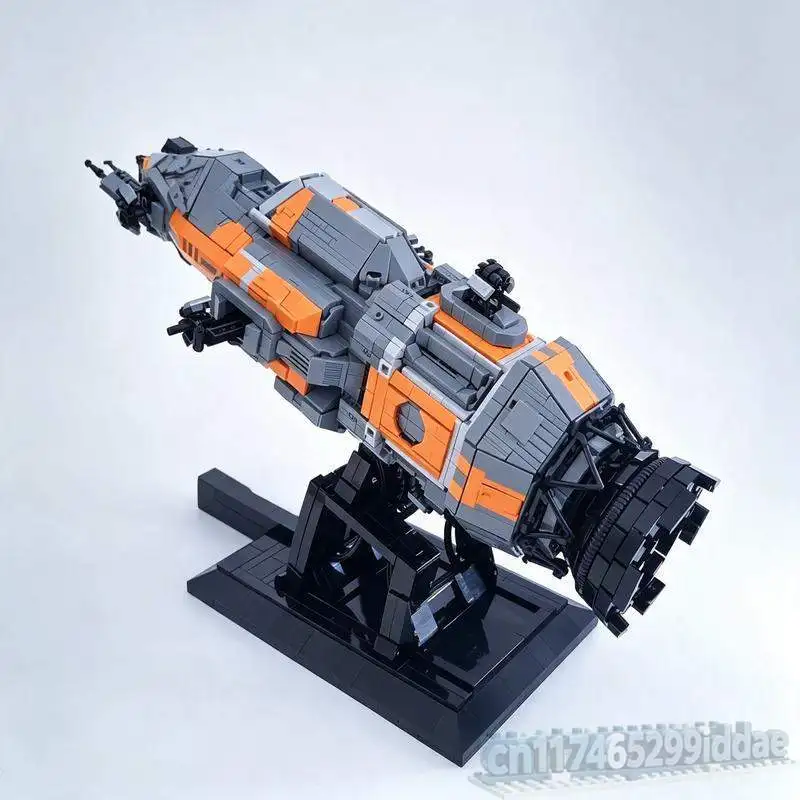 3981PCS Large Scale Sci Fi Exploration Starship Building Blocks Model DIY Assembly Spacecraft With Display Stand Collection Gift