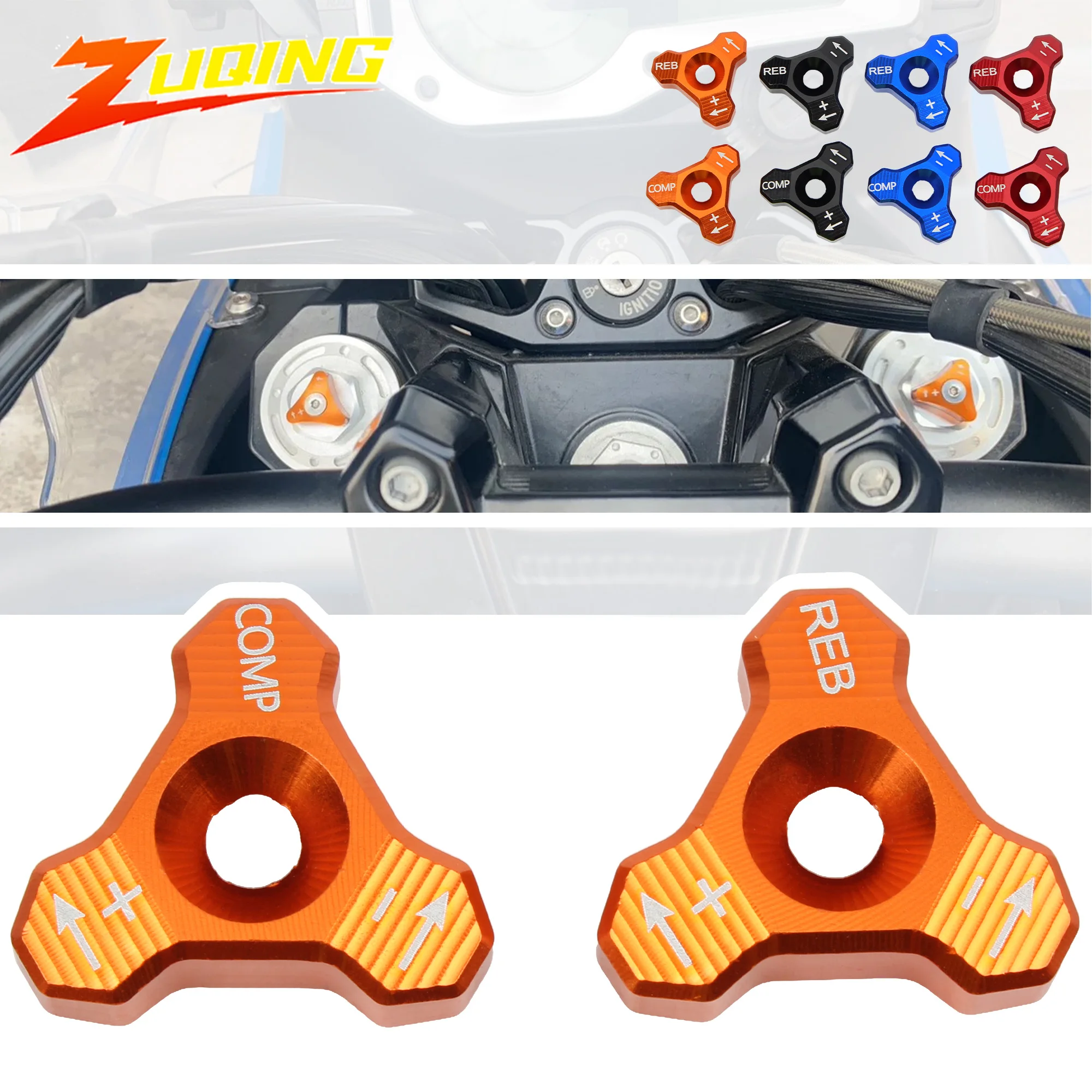 

Motorcycle Motorbike Front Shock Absorber Fork Knob Adjuster Bolt For Beta KTM SX SXF EXC XCW 125 150 200 250 300 350-530