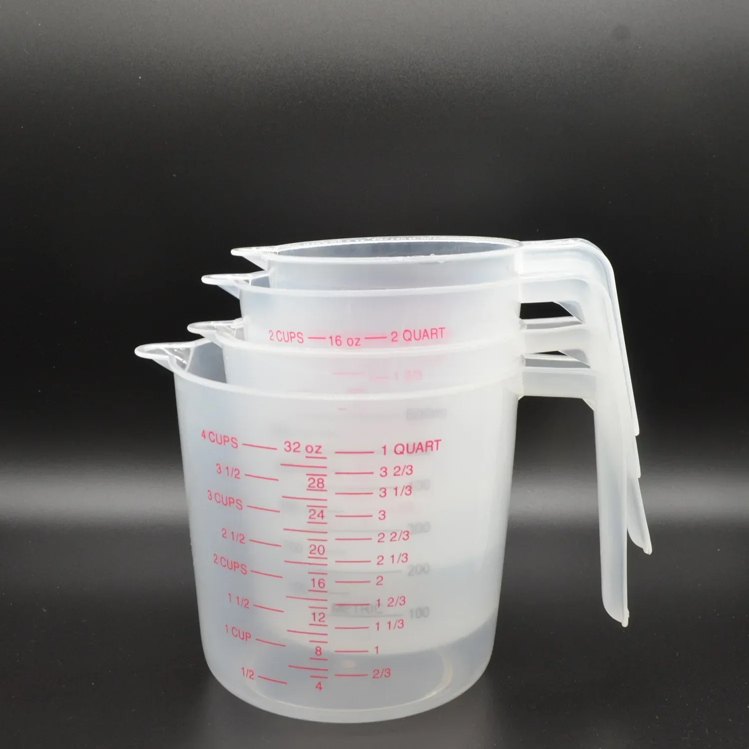 Baking Tool Metering Cup Household Plastic Transparent Graduated Measuring Cup250/500/ 600/1000ML Kitchen Baking Measuring Tool