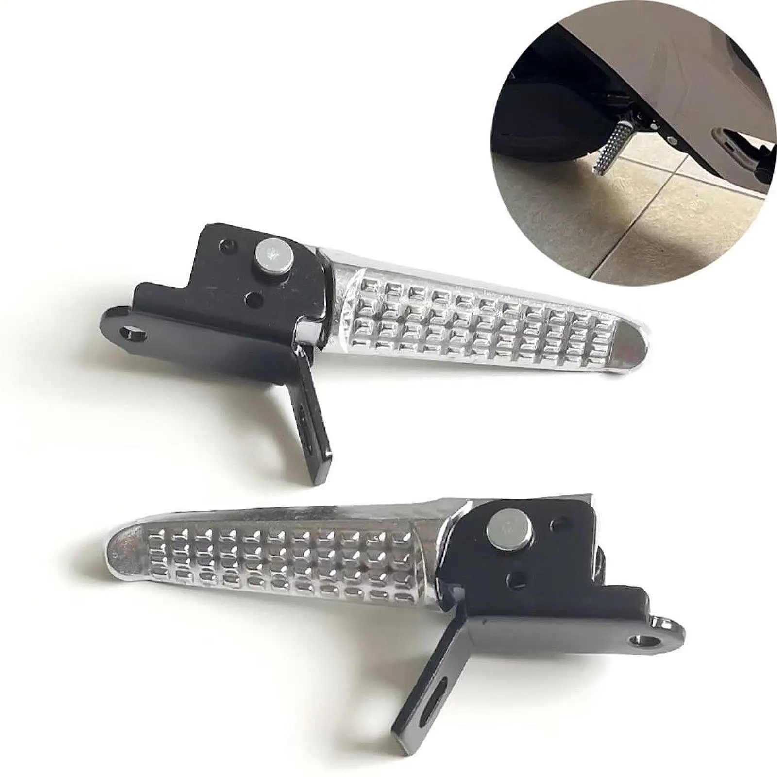 

Motorcycles Footrests Rear Pedals Easy Installation Stable Rear Passenger Foot Pegs Motorbike Accessories for Bike Parts