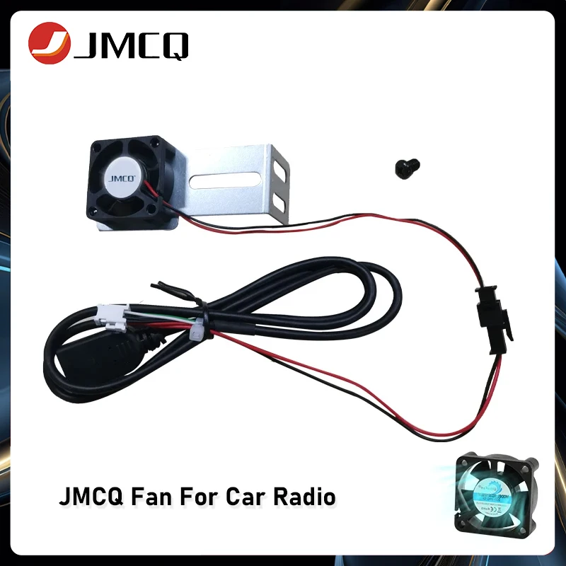 JMCQ 5V Car Radio Cooling Fan For Android Multimedia Player Head Unit Motherboard CPU Cooling With Iron Bracket Android Radio