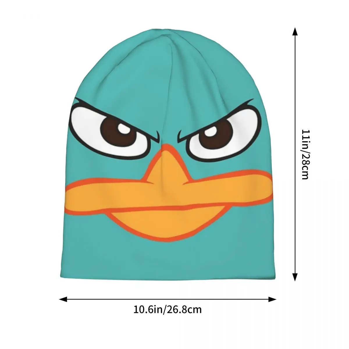 Perry The Platypus Mask Warm Knitted Cap Fashion Bonnet Hat Autumn Winter Outdoor Beanies Hats for Men Women Adult