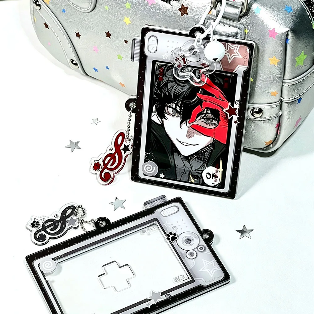 3 Inch Camera Shape Photocard Frame – Acrylic Kpop Idol Card Holder Keychain Display Showcase