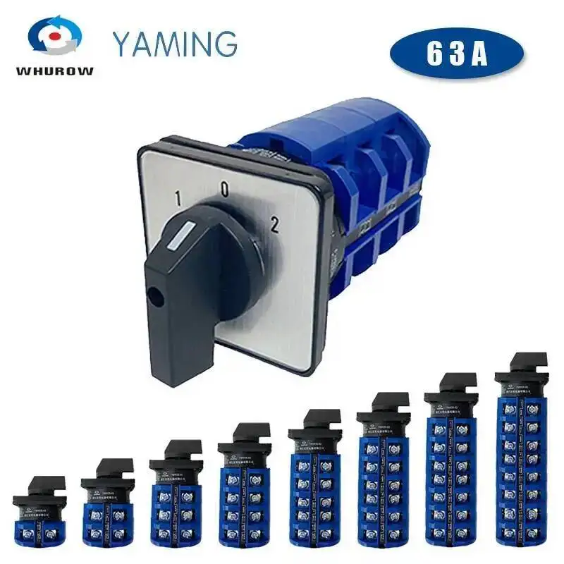 

Флейта серии LW26, 690 В, серебристый переключатель контактного управления, 1-6 полюсов, 2/3 позиций, поворотный переключатель