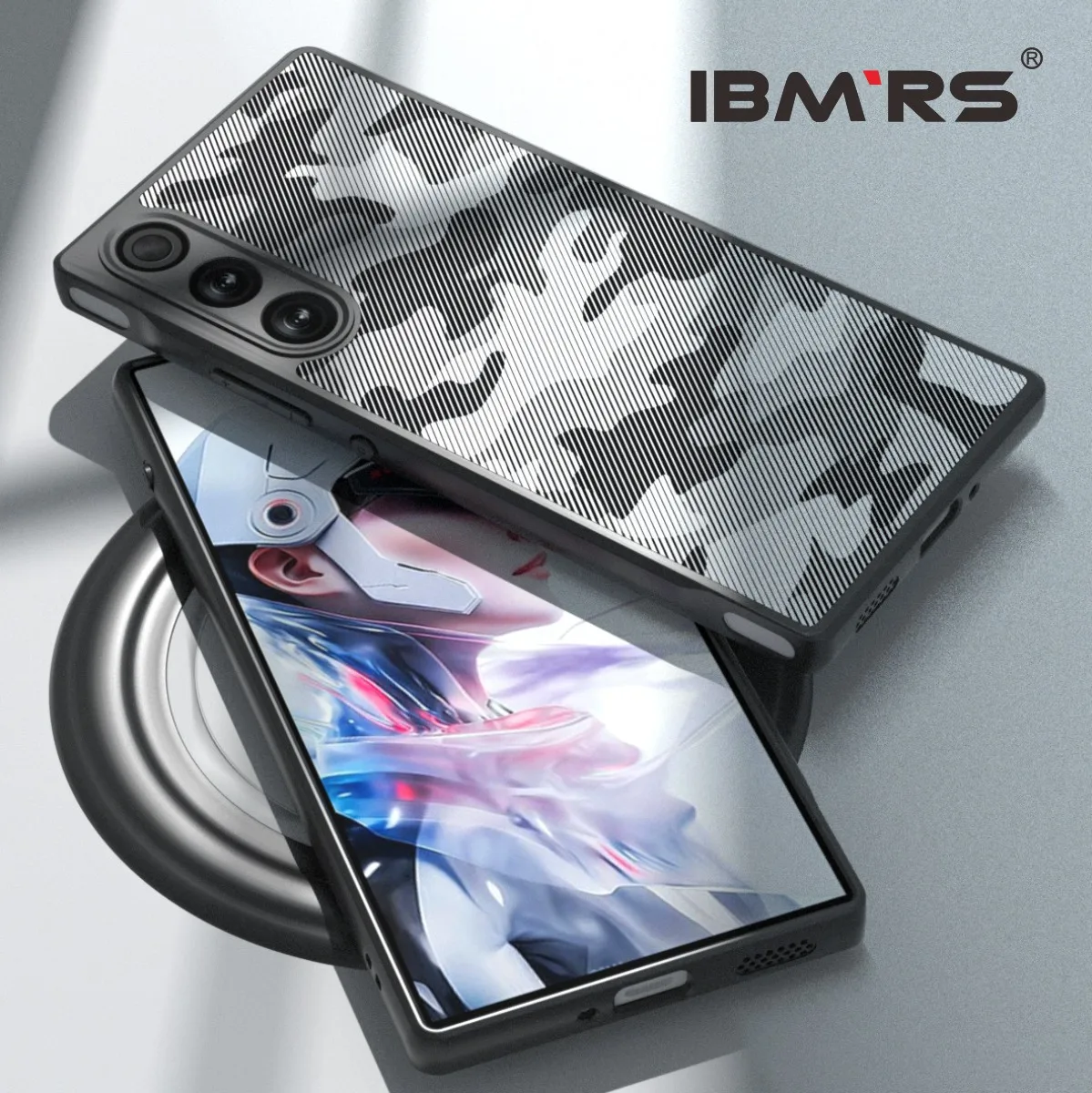 voor nubia RedMagic 10 Air Case Camo [Schokbestendig] [Anti-Kras] - IBMRS Militaire Matte Cover, Gaming Telefoon Bescherming