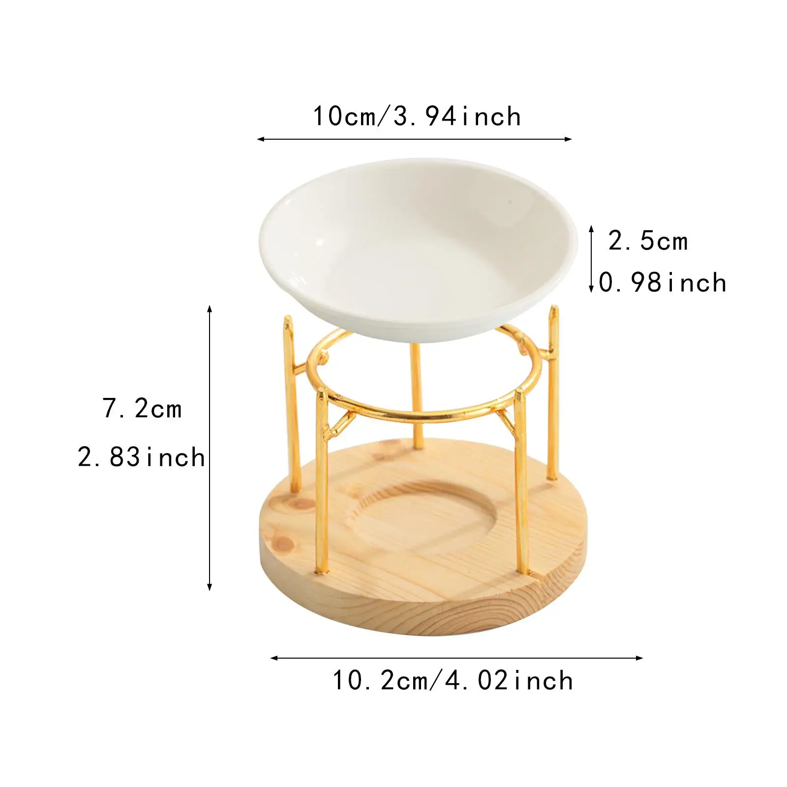 Quemador de aceite esencial para dormitorio, candelabro de cera para luz de té, difusor de aceite de cerámica para SPA, oficina, vacaciones, regalo de Navidad