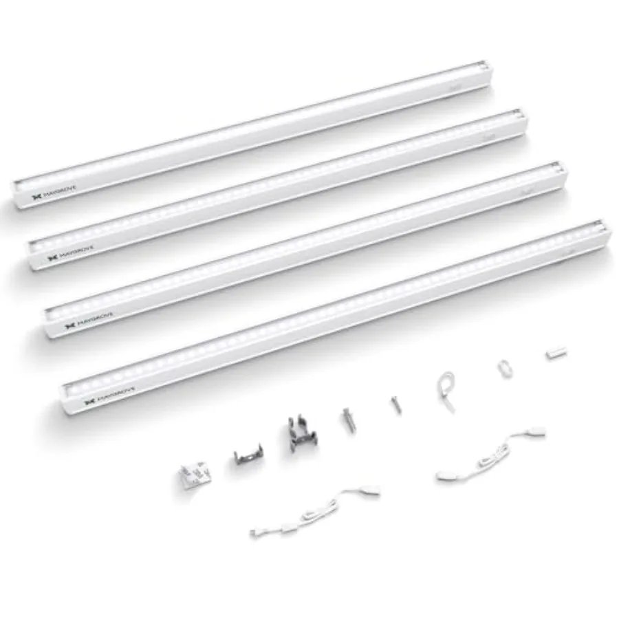 

T5 Grow Lights for Indoor Plants 2Feet Sun-Like Full Spectrum 5000K Grow Light 60W 4 x 15W Grow Light Strips for Seed Starting