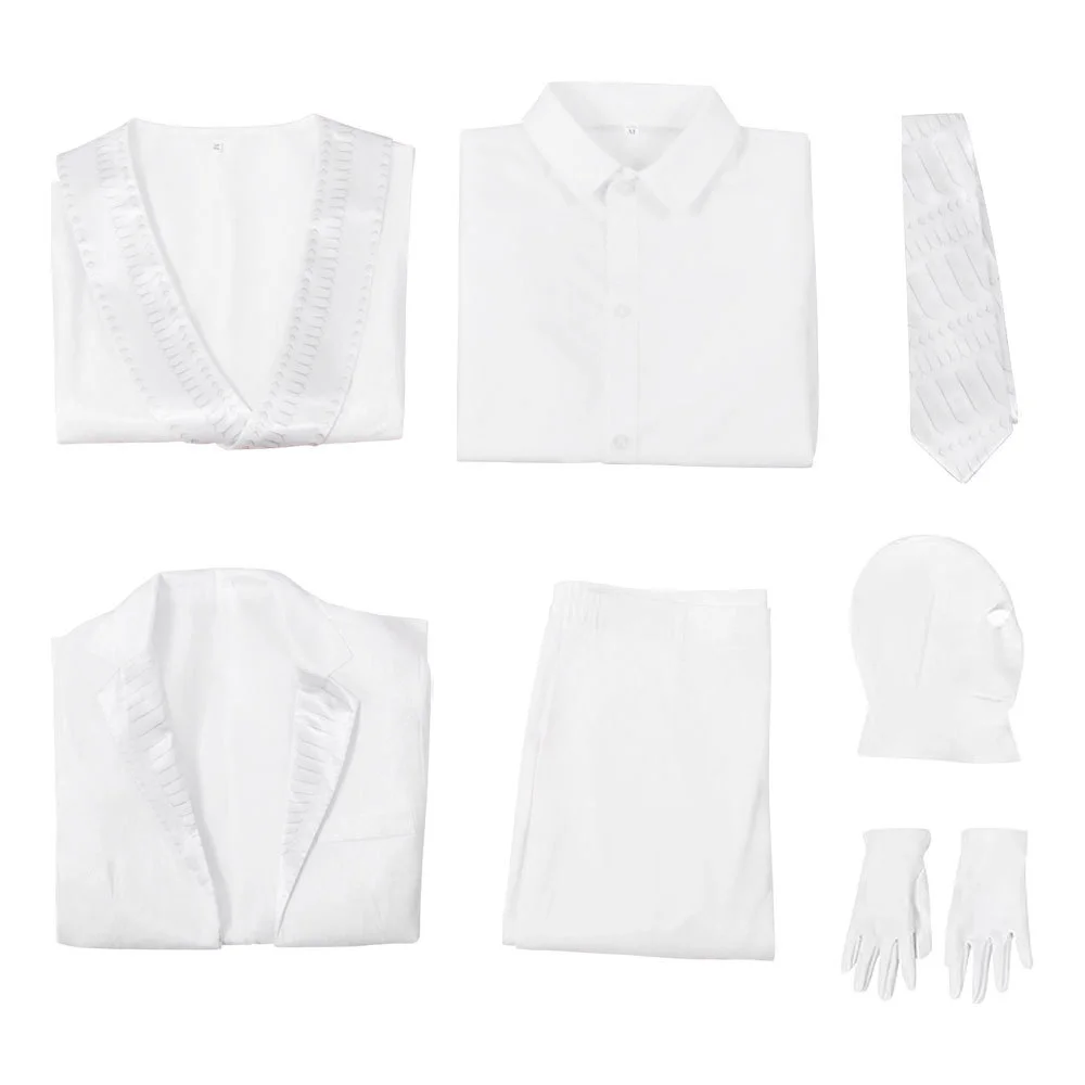 映画ミスター・ムーンナイト・マーク・スペクター・コンシュ・アバター・コスプレ衣装・ハロウィン・大人用衣装・スーパーヒーロー・白い制服スーツ