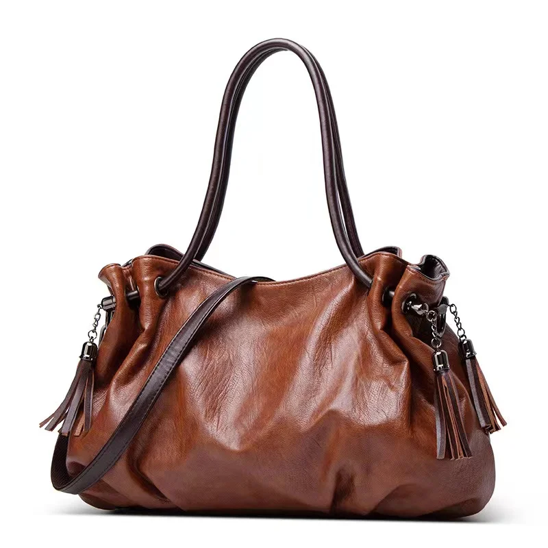 

Hot Sale Women Genuine Leather Shoulder Bag for Women Casual Tote Bag Soft Sheepskin Handbags Female Large Big Crossbody Bag Sac