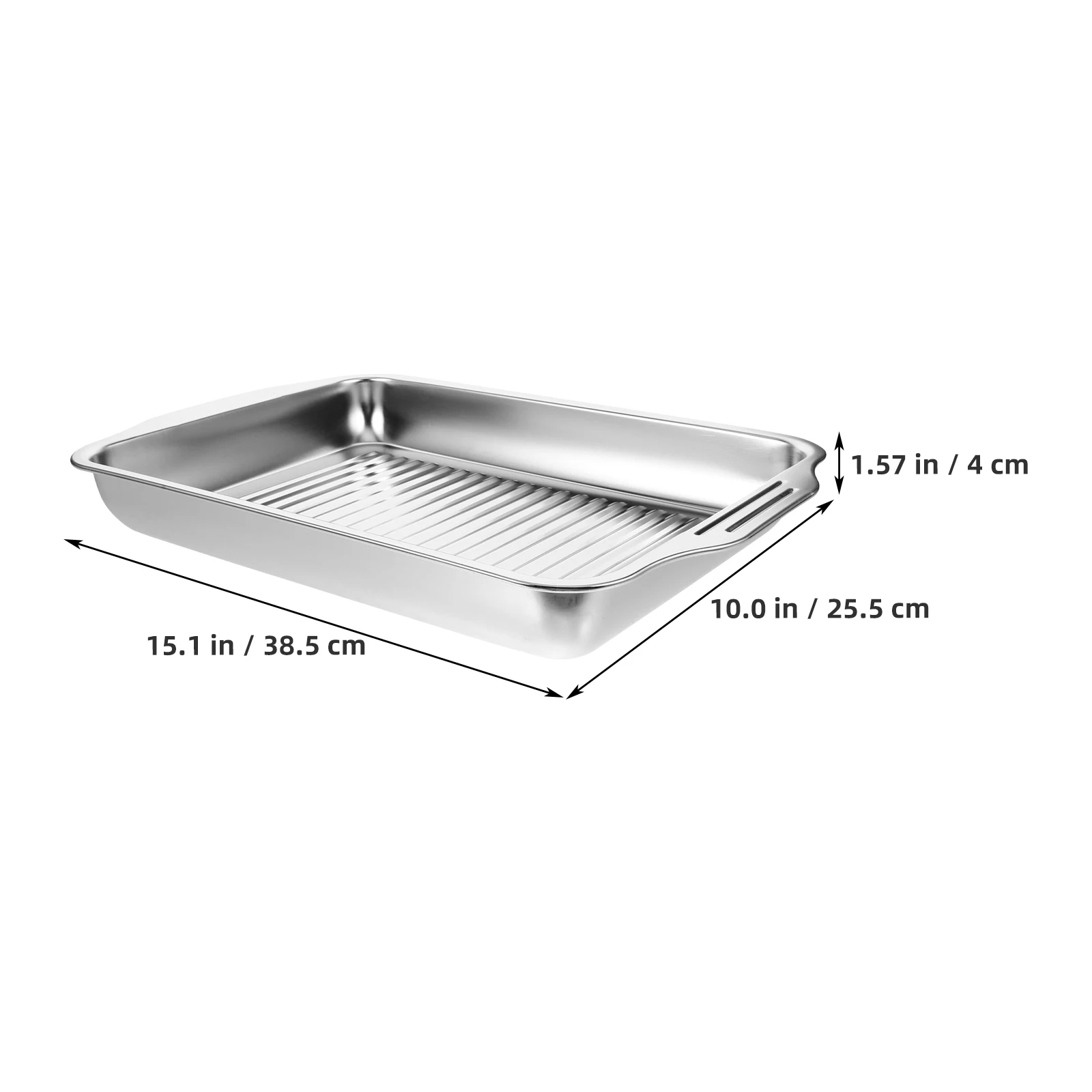 

Induction Cooker Grilled Fish Plate Roaster Pan Tray Baking Rack Trays Medium Banquet