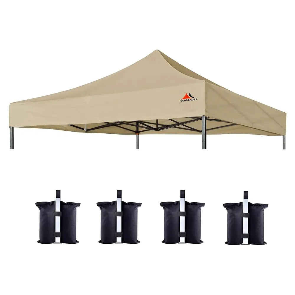 

Commercial 10X10 Canopy Replacement Canopy Top,Canopy Cover Only (Khaki)