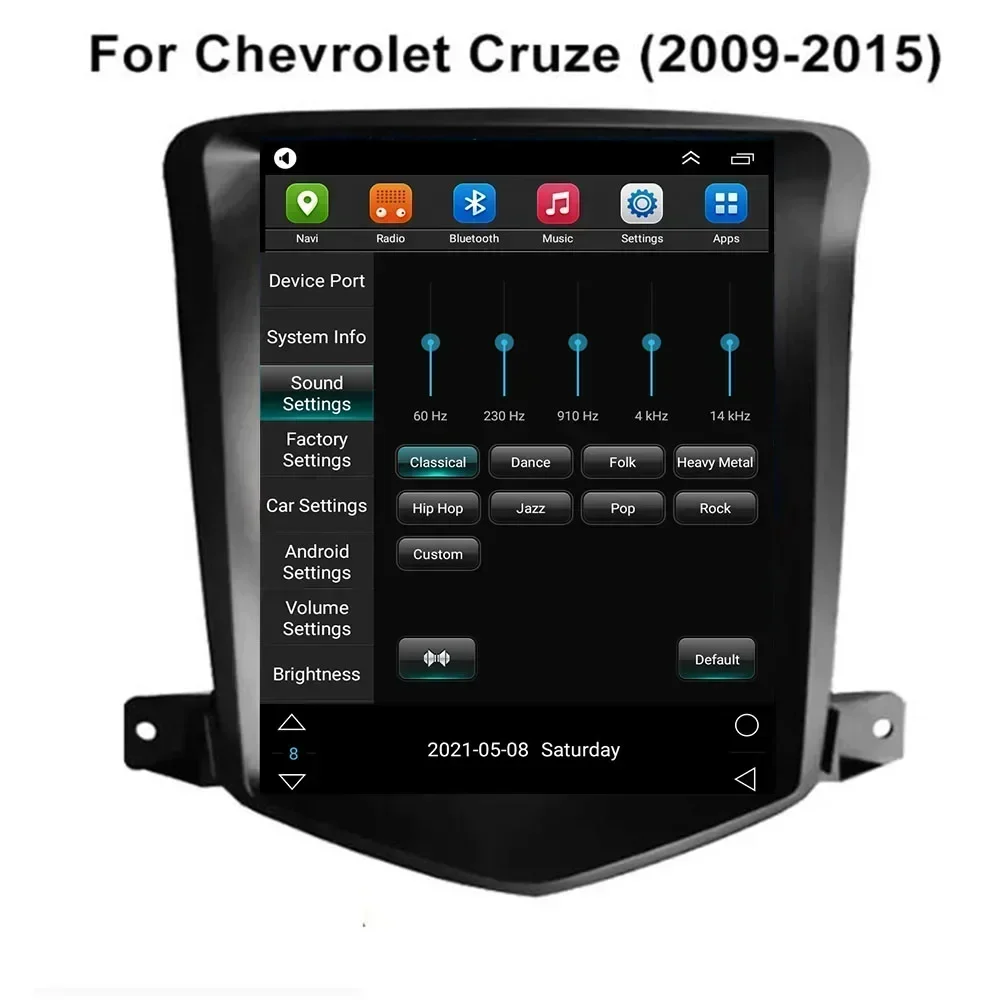 راديو سيارة أندرويد 13 لسيارة شيفروليه كروز J300 2008-2012- 2023- 2030 مشغل وسائط متعددة نظام تحديد المواقع 2din Carplay وحدة رأس DVD ستيريو تلقائي #4