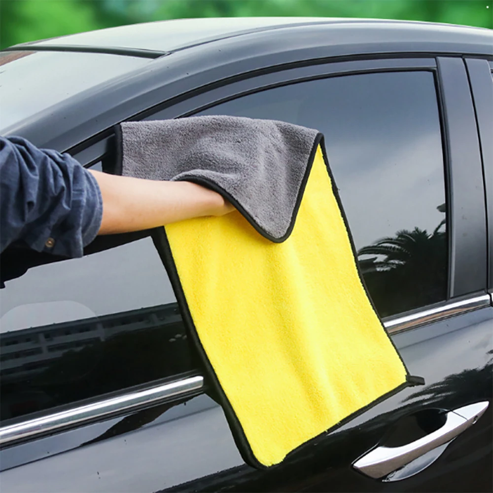500GSM Super Absorption Car Wash Microfiber Towel Home Appliances Glass Cleaning Washing Clothes With High Density Coral Velvet
