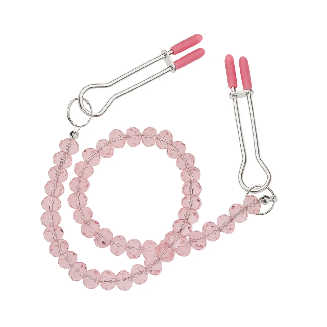 New pearl chain nipple clip room orgasm vagina clip heart chain nipple clip alternative sex toy factory straight hair