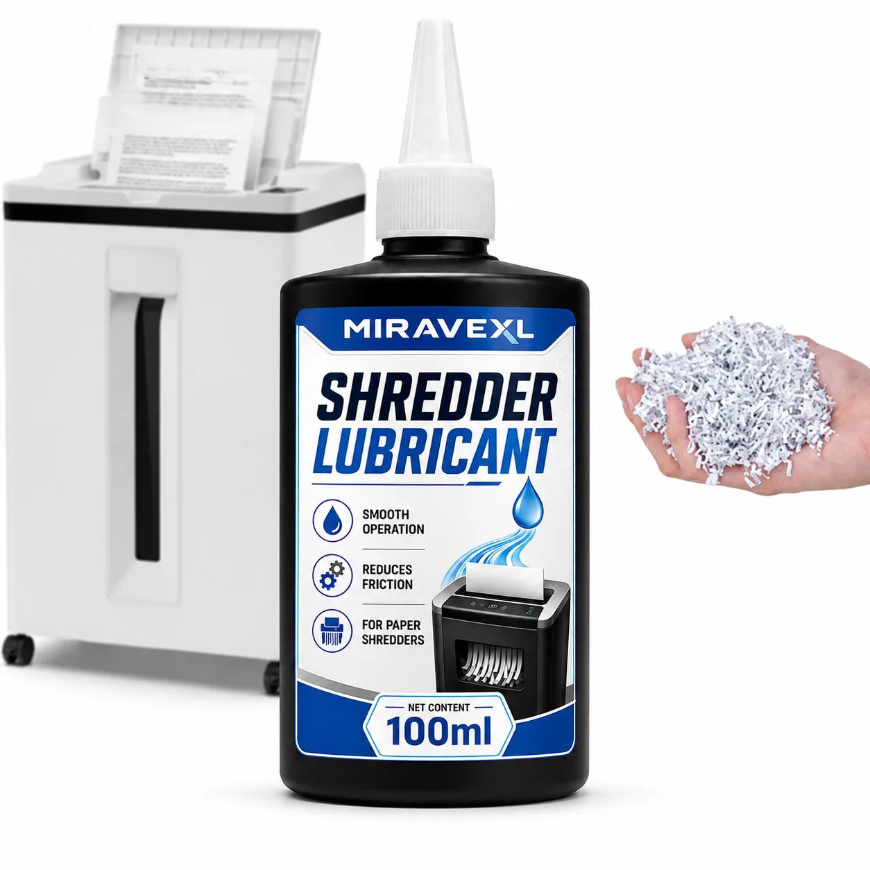 

Paper Shredder Lubricant Oil, Blade Cutter Cleaner, Anti-Jam Formula, Smooth Quiet Shredding, Office Home Machine Care Solutions