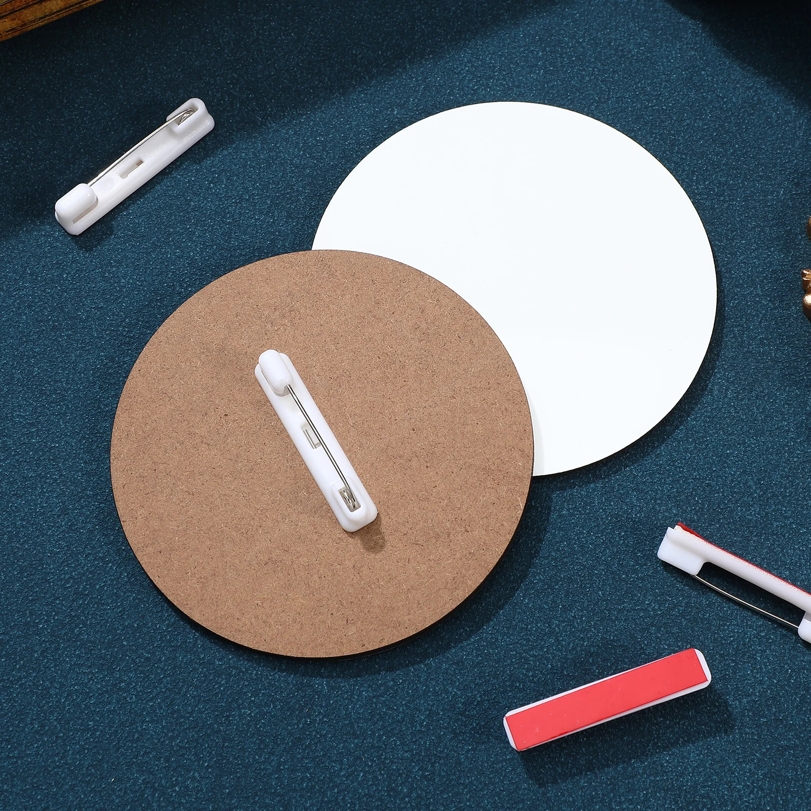 

30Pcs Sublimation Blank Name Badges Work Id Tags Durable Business Name Tags for Work Events Conference Identification Pins