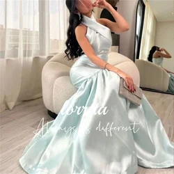 Lorrtta Satin Grace Party Dress Fishtail Cut Evening Prom Dresses 2024 Women Robes De Cocktail Customized فساتين سهرة