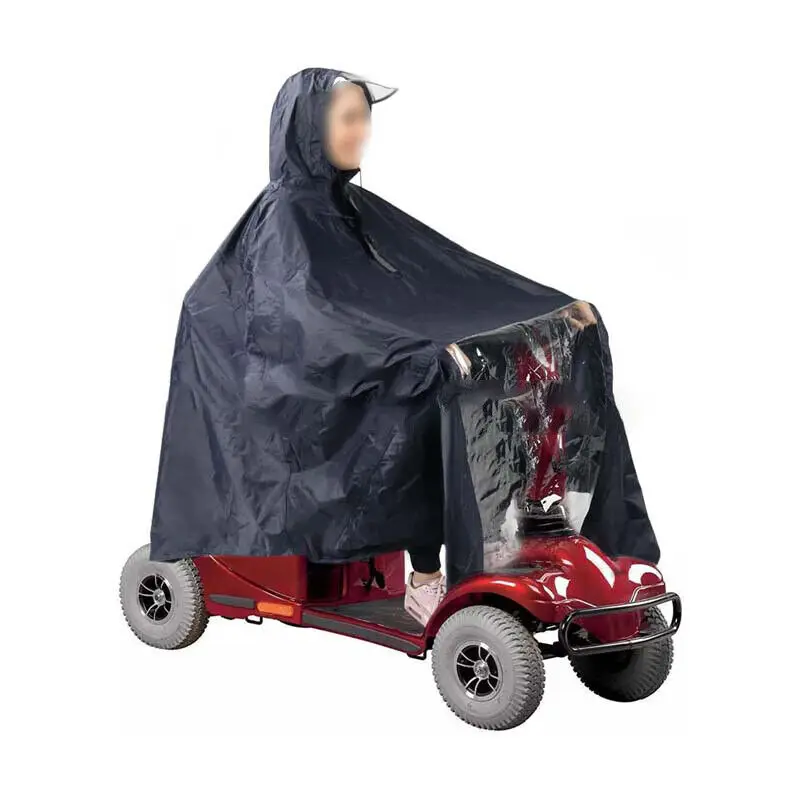 Wheelchair Waterproof Poncho Rain Cover with Hood Universal Elderly Mobility Scooter Poncho Wheelchair Rain Cover Rain Coat