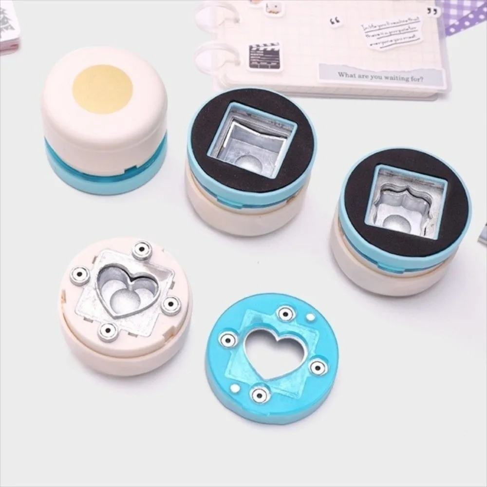 Handmade Magnetic Craft Hole Punch Precise Positioning Labor Saving DIY Embossing Punches Creative Rectangle