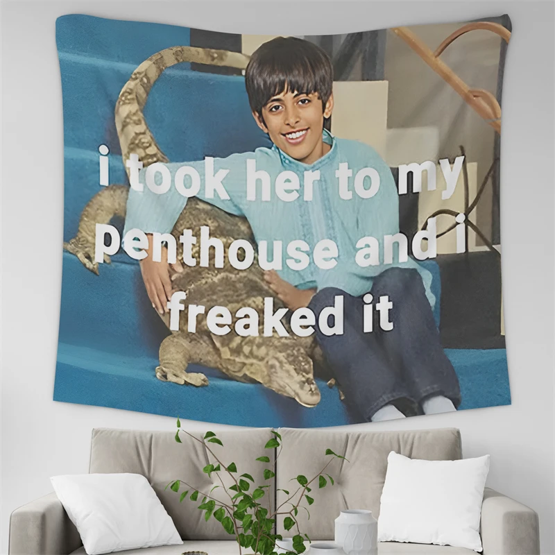 Gaslight Gatekeep Girlboss Ravi I Took Her To My Penthouse and I Freaked It Tapestry Wall Hanging Art for Bedroom Living Room