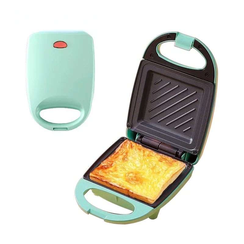 Mini Light Food Waffle Maker Sanduíche de Pão Máquina de café da manhã Panela de Omelete de Ovo Torradeira de pressão Forno Grill Panini