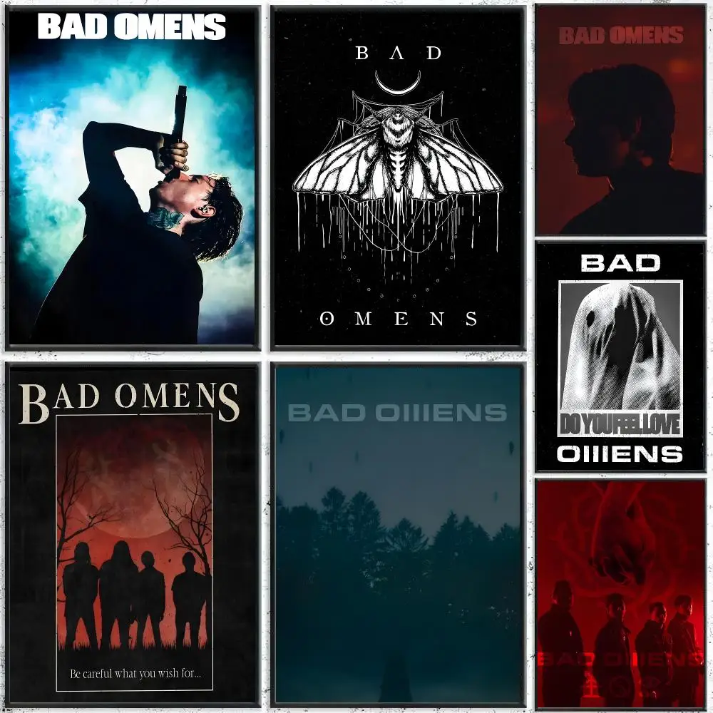 Heavy Metal Band Bad O-Omens Poster HD Waterproof Self-Adhesive Wall Art – Multi-Scene Use Top Gift Pick