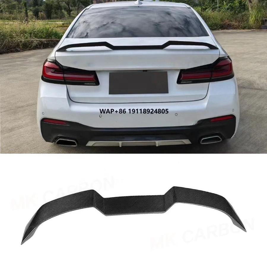 

V Style Dry Carbon Fiber Rear Spoiler for F90 M5 G30 G38 2017+ V Style Rear Trunk Spoiler Perfect Fitment